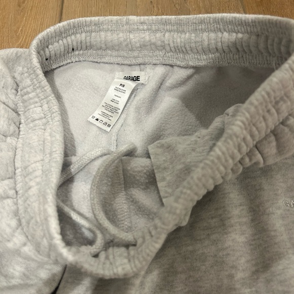 Garage Mega Wide Leg Light Gray Sweatpants - Picture 4 of 5